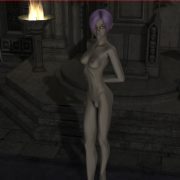 Slender 3D babe with short purple hair wants sex and gets undressed. Gentle elf princess wants to taste your cock.