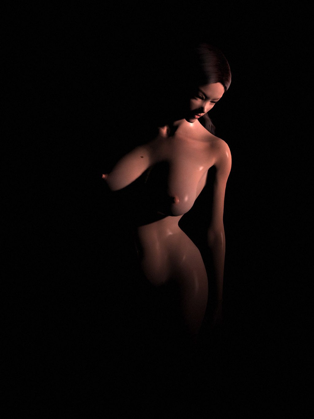 Nude in the dark