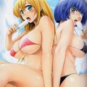 Anime Küken in winzigen Badeanzüge