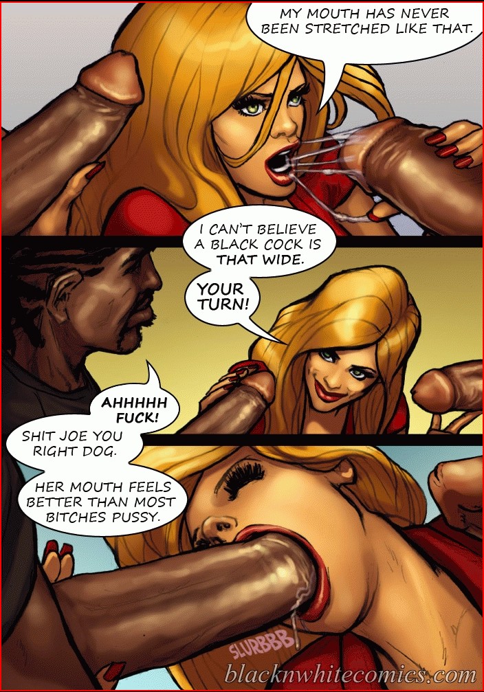 Busty Blonde Interracial Cartoon - Busty Blonde Therapist Checks The Black Man's Cock