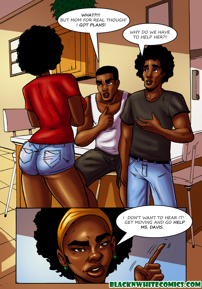 Ebony Milf Cartoon Porn - Love Thy Neighbor - Great Interracial Comics