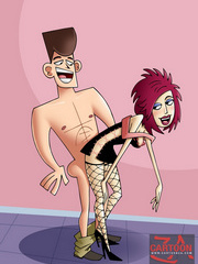 Massive dicks pounding away at the wet cunts of hot chicks from Clone High