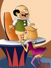 Jane Jetson fucking George and his boss