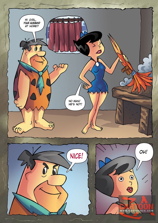 Betty Rubbles On Fred Flintstone's Tongue