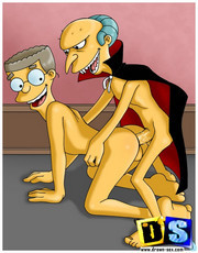 Le sexe sale bande dessinée Simpsons