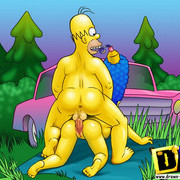 Simpsons extérieur putain - célèbre porno toon
