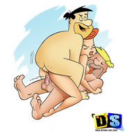 Flintstones threesome sex pictures - cartoon xxx