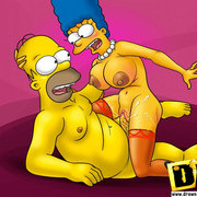 Simpsons juegos duro - toons adultos porno