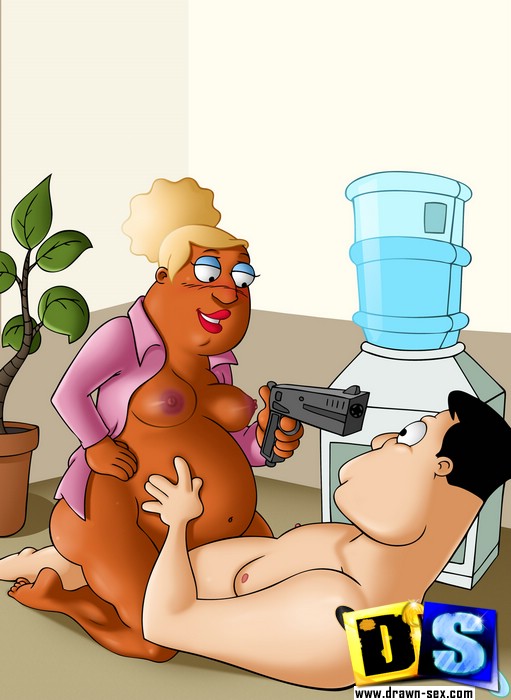 Nasty sex hungry toon american dad bangs his wife whenever
