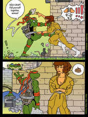 TMNT and the slut from channel six