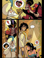 Naughty princess Jasmine makes wishes