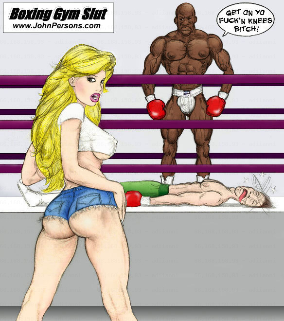 Blacks Fucking Blondes Cartoon - Blonde whore goes to gym to see some black cocks - Sex Comics @ Hard Cartoon  Porn
