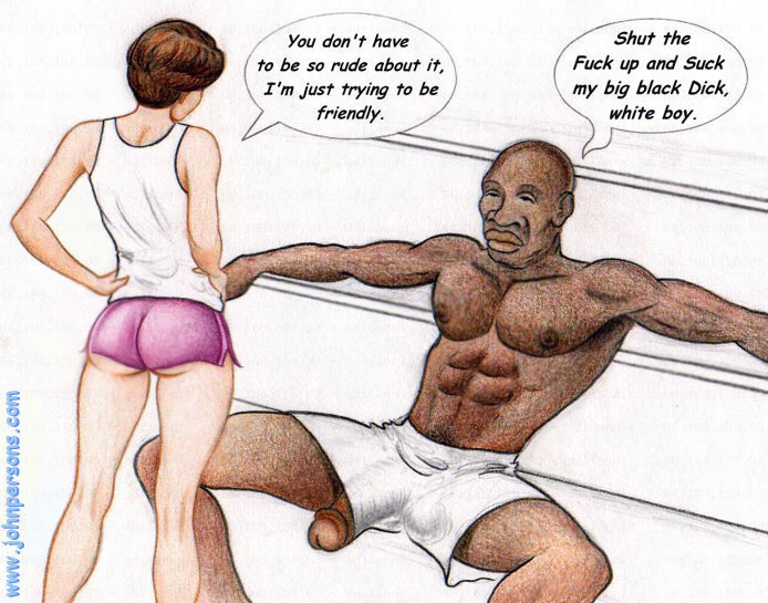 Big Black Monster Cock Cartoon - A Big Black Dick Inside White Boy's Ass