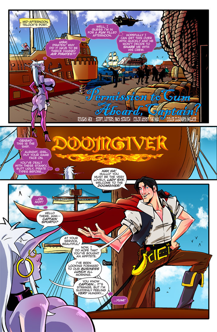 Cartoon Pirates - Fantasy Pirate Catgirl - Sex Comics