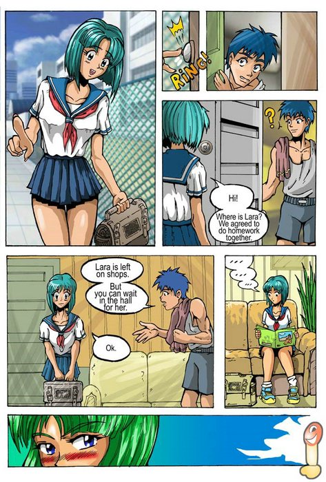 Schoolgirl Porn Comics - Shower Sex - Adult Comics