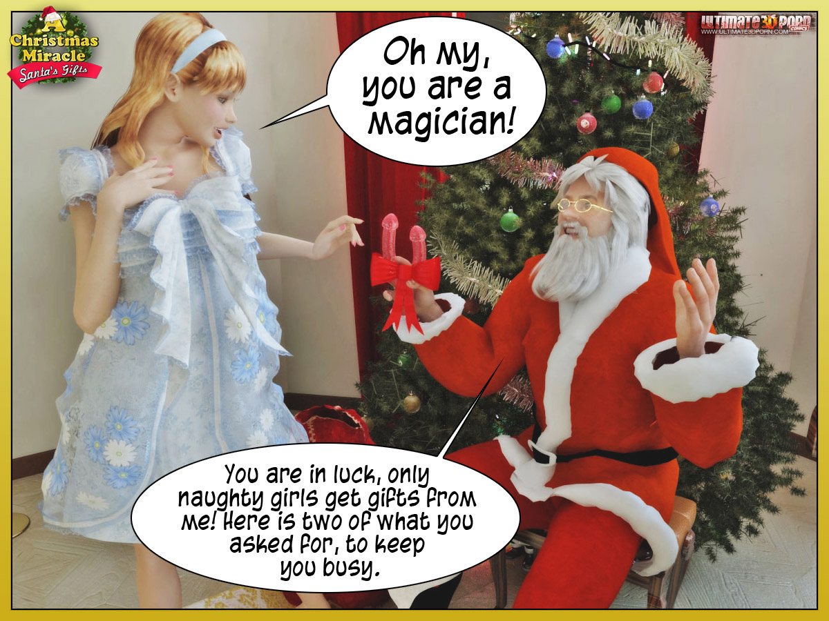 3d Santa Claus Blowjob - Horny Santa's Gift story - 3D Sex Comics @ Hard Cartoon Porn