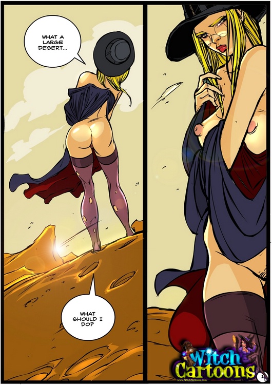 Witch Cartoons - Filthy desert roamer attacks a sexy witch sex comics - Sex Comics @ Hard Cartoon  Porn